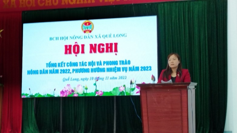 Hội Nông dân xã tổng kết công tác Hội và phong trào Nông dân năm 2022, triển khai phương hướng, nhiệm vụ năm 2023