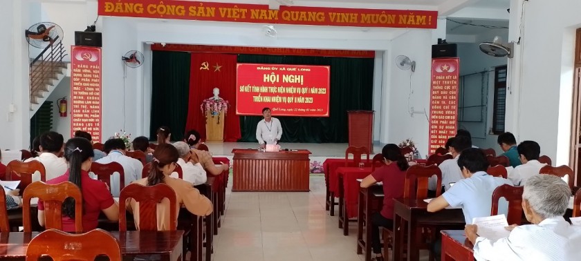 HỘI NGHỊ SƠ KẾT TÌNH HÌNH THỰC HIỆN NHIỆM VỤ QUÝ I, TRIỂN KHAI NHIỆM VỤ QUÝ II NĂM 2023